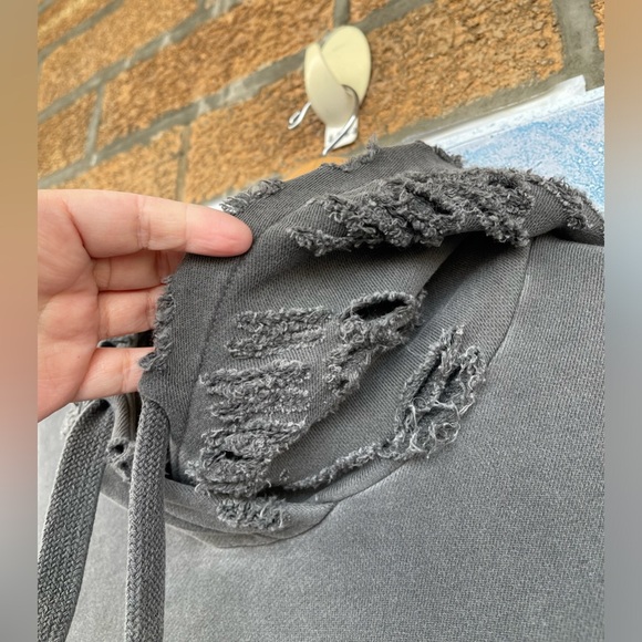 NSF  Destroyed French Terry Hoodie men’s size small - Picture 6 of 14